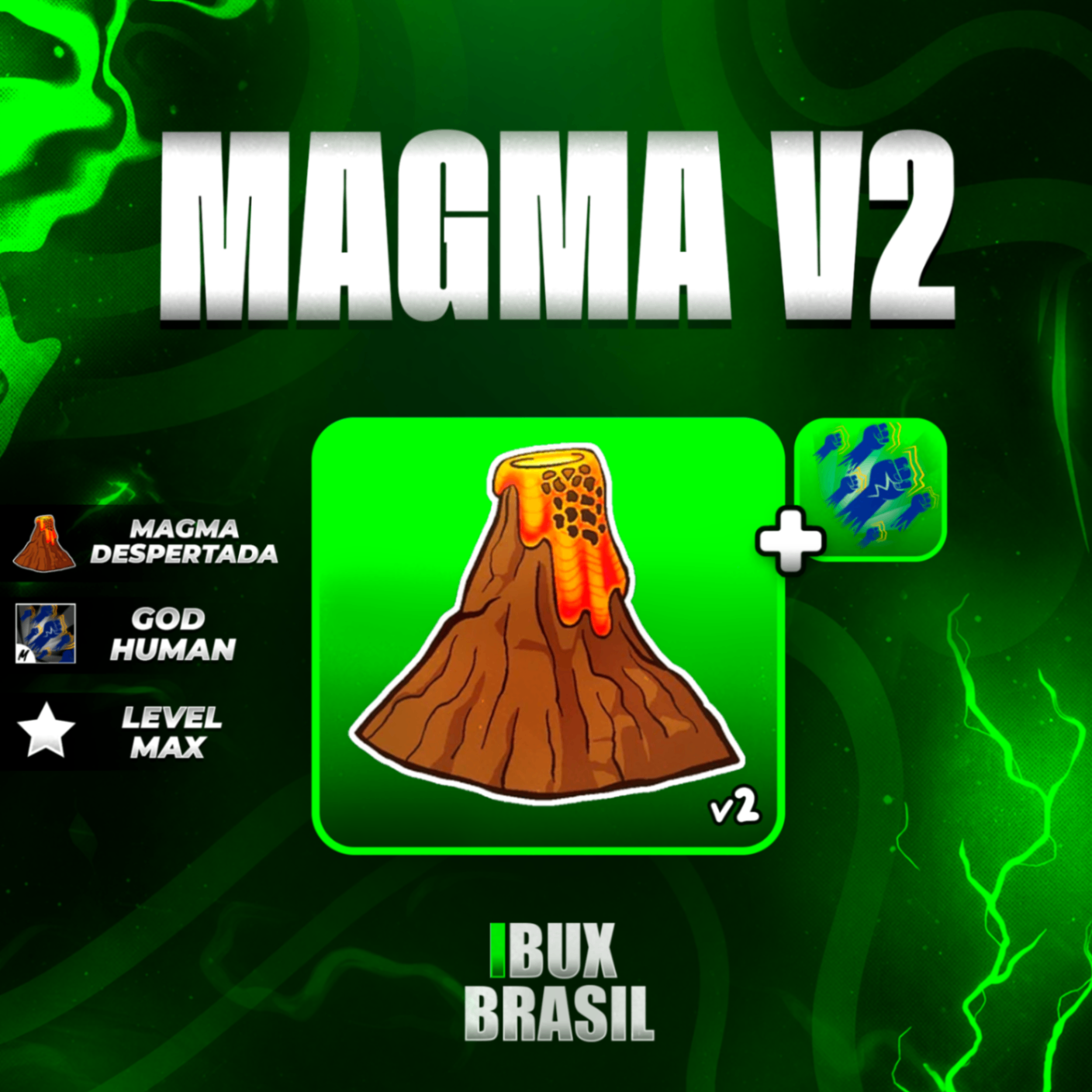 🌋 LEVEL 2800 + GODHUMAN + MAGMA V2 + FRUTAS E ITENS!