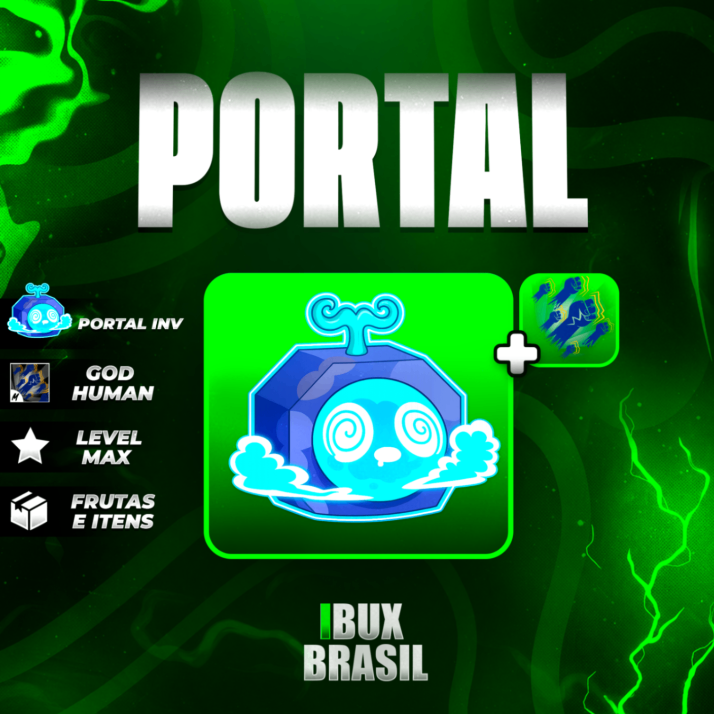 🌌 PORTAL NO INVENTÁRIO + GODHUMAN + ITENS LEGENDARY!