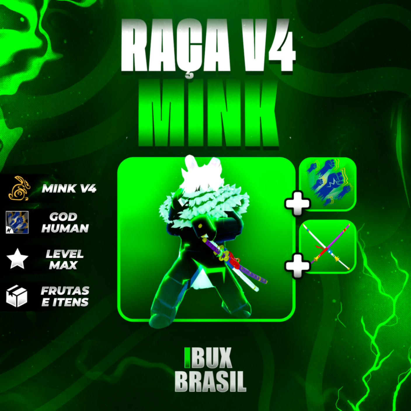 🐰 MINK V4 FULL + GODHUMAN + ITENS MÍTICOS!