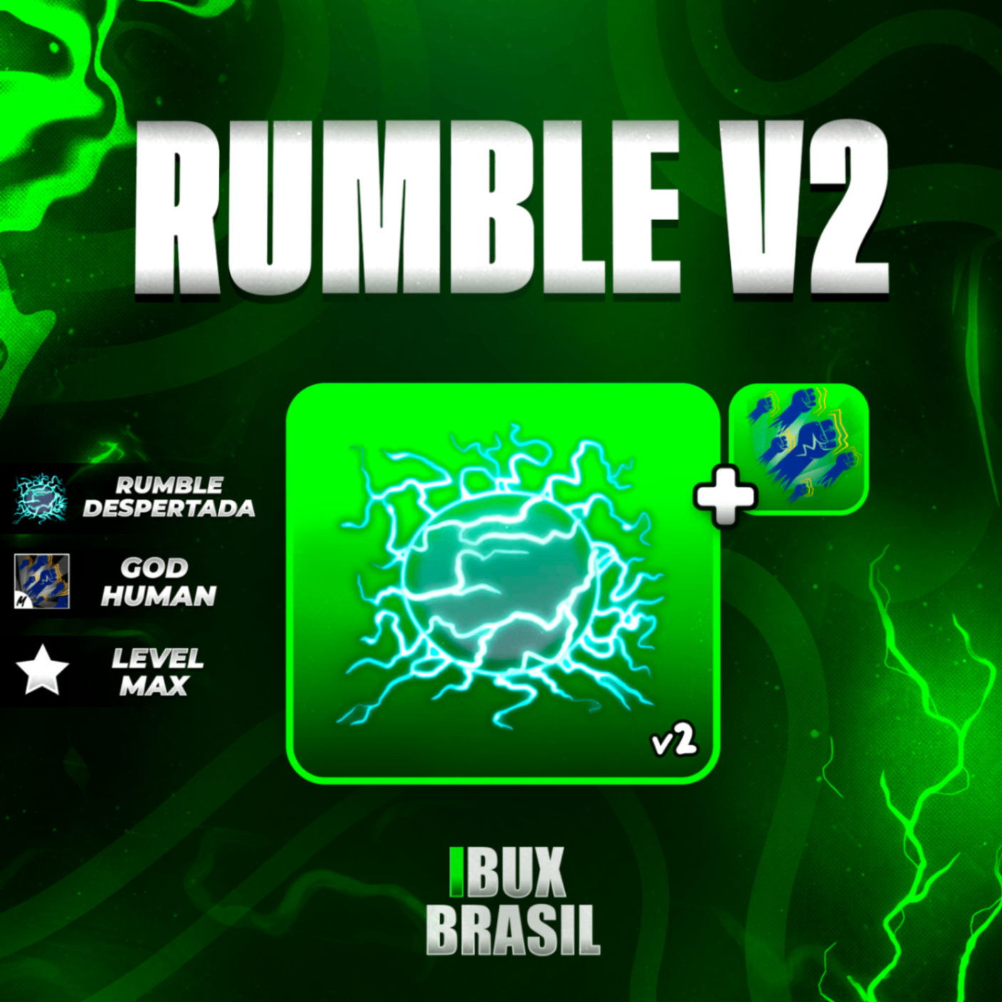 ⚡ LEVEL 2800 + GODHUMAN + RUMBLE V2 + FRUTAS E ITENS!