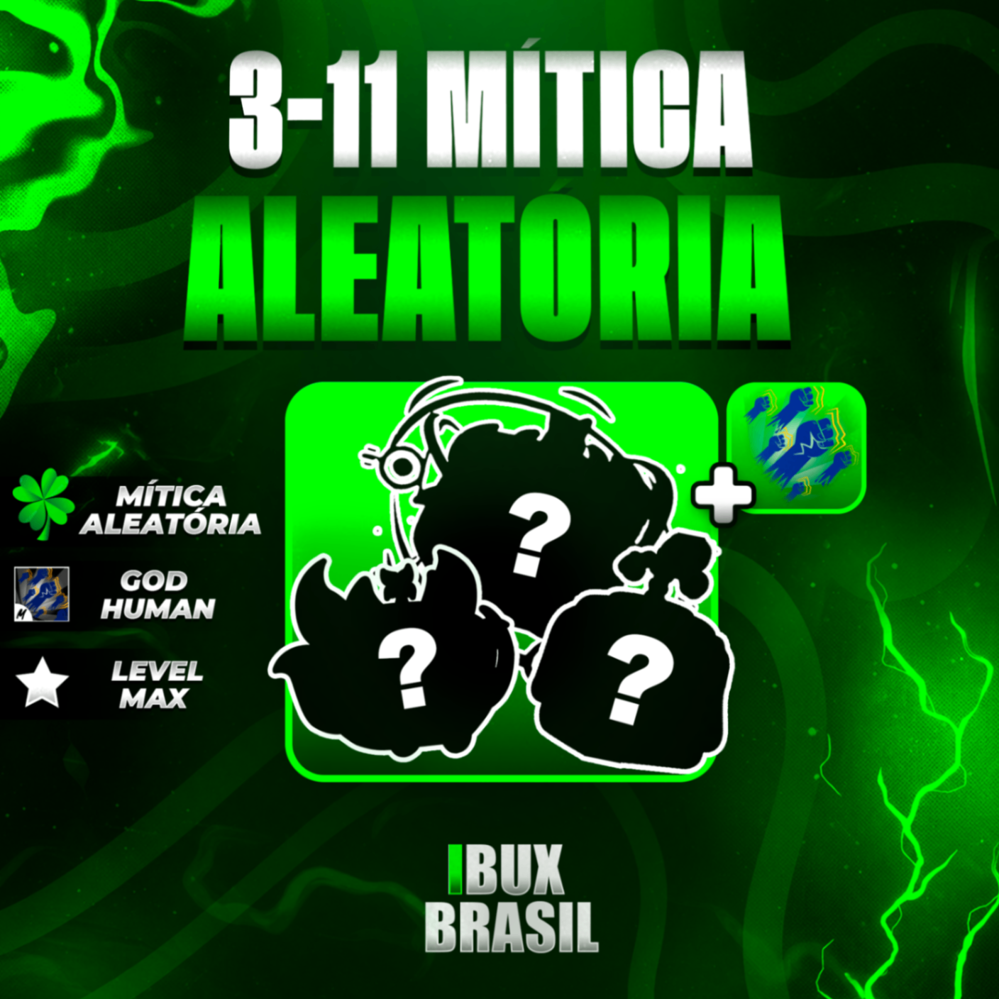 ⭐ COMBO 3 - 11 MÍTICAS NO INVENTÁRIO + ITENS MÍTICOS!