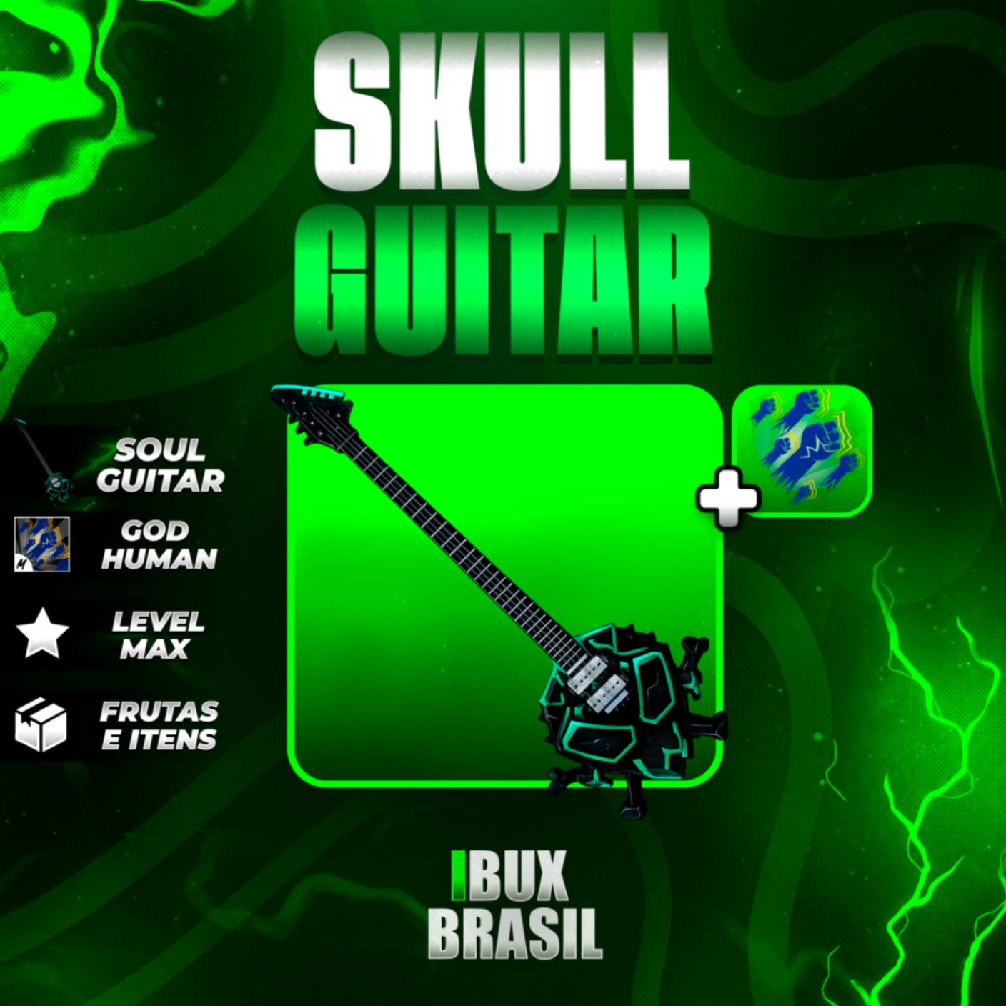 🎸 LEVEL 2800 + GODHUMAN + SKULL GUITAR + FRUTAS E ITENS!