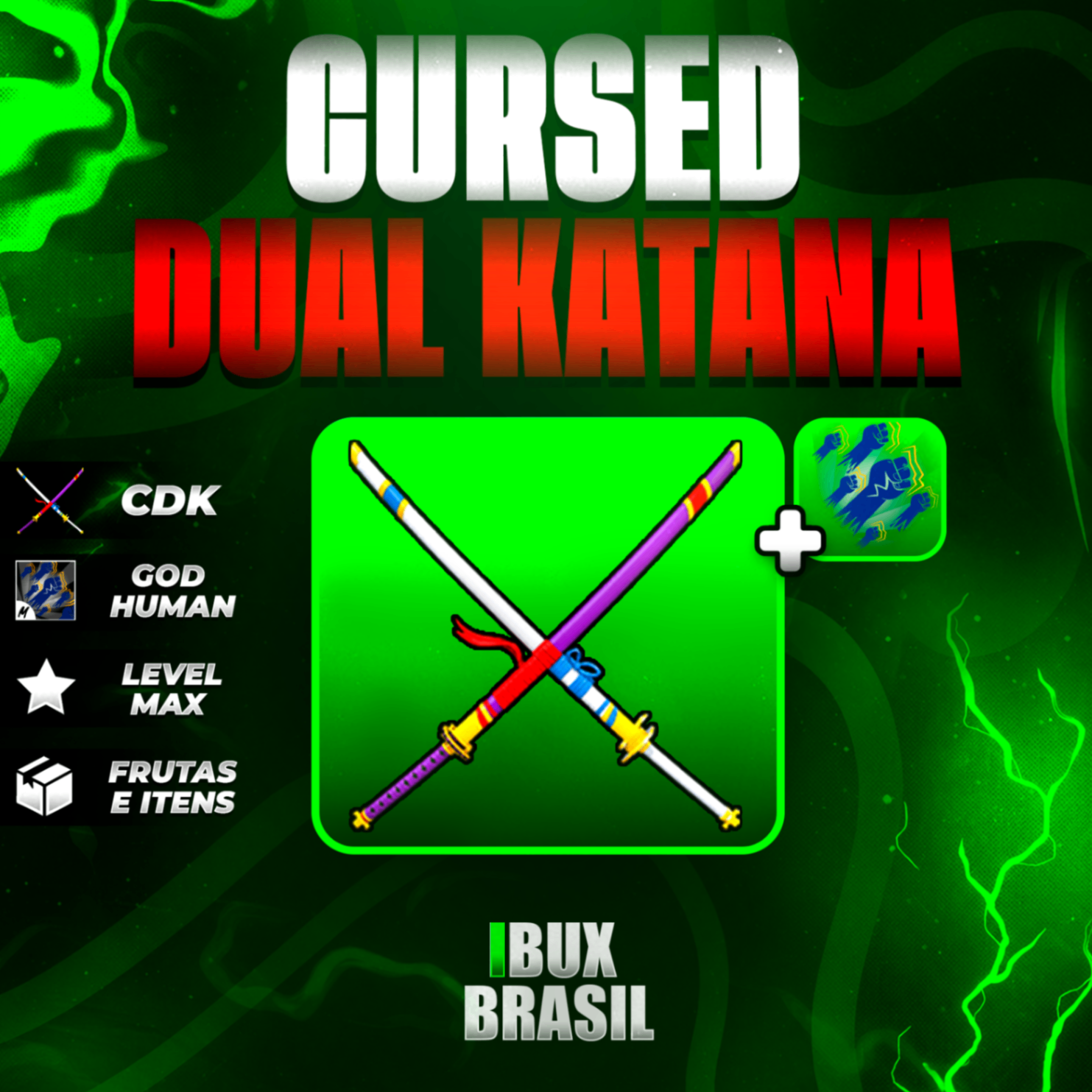 ⚔️ LEVEL 2800 + GODHUMAN + CURSED DUAL KATANA + FRUTAS E ITENS!