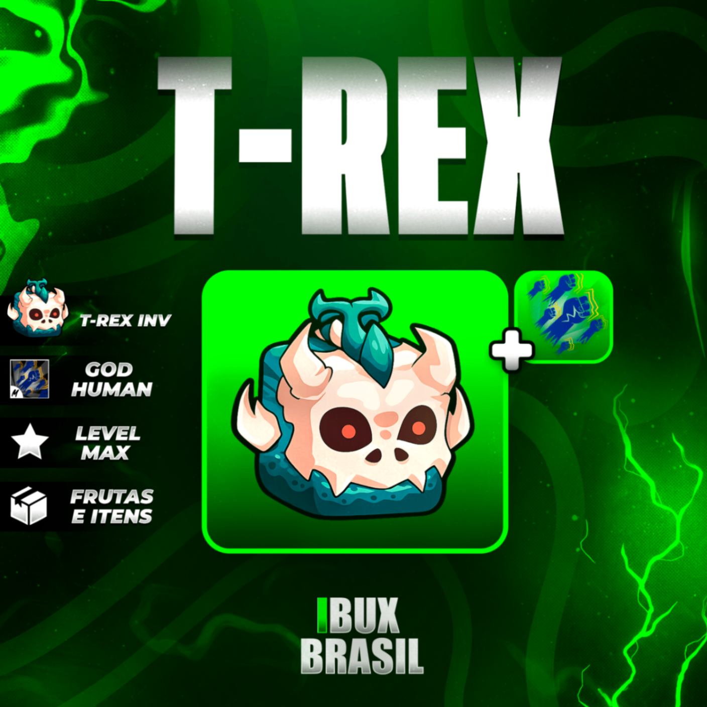 🦖 T-REX NO INVENTÁRIO + GODHUMAN + ITENS MÍTICOS!