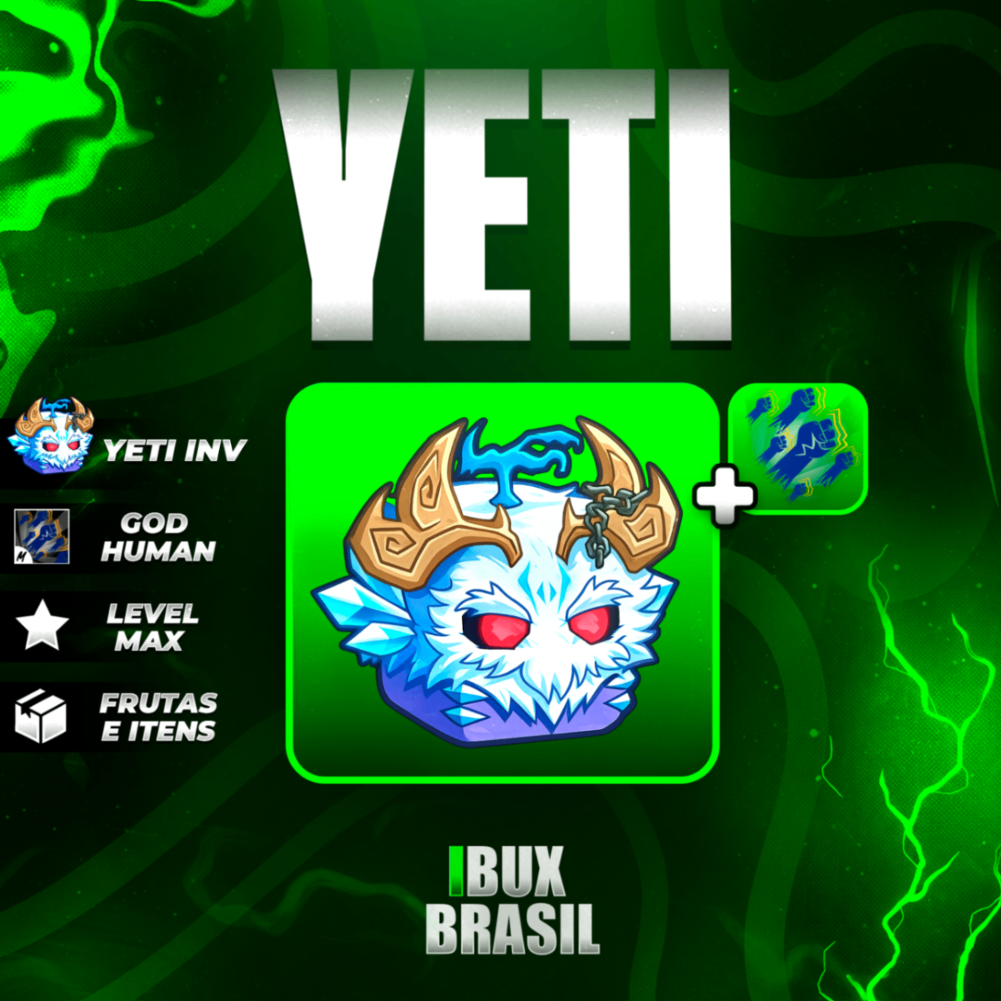 ❄️ YETI NO INVENTÁRIO + GODHUMAN ITENS MÍTICOS!