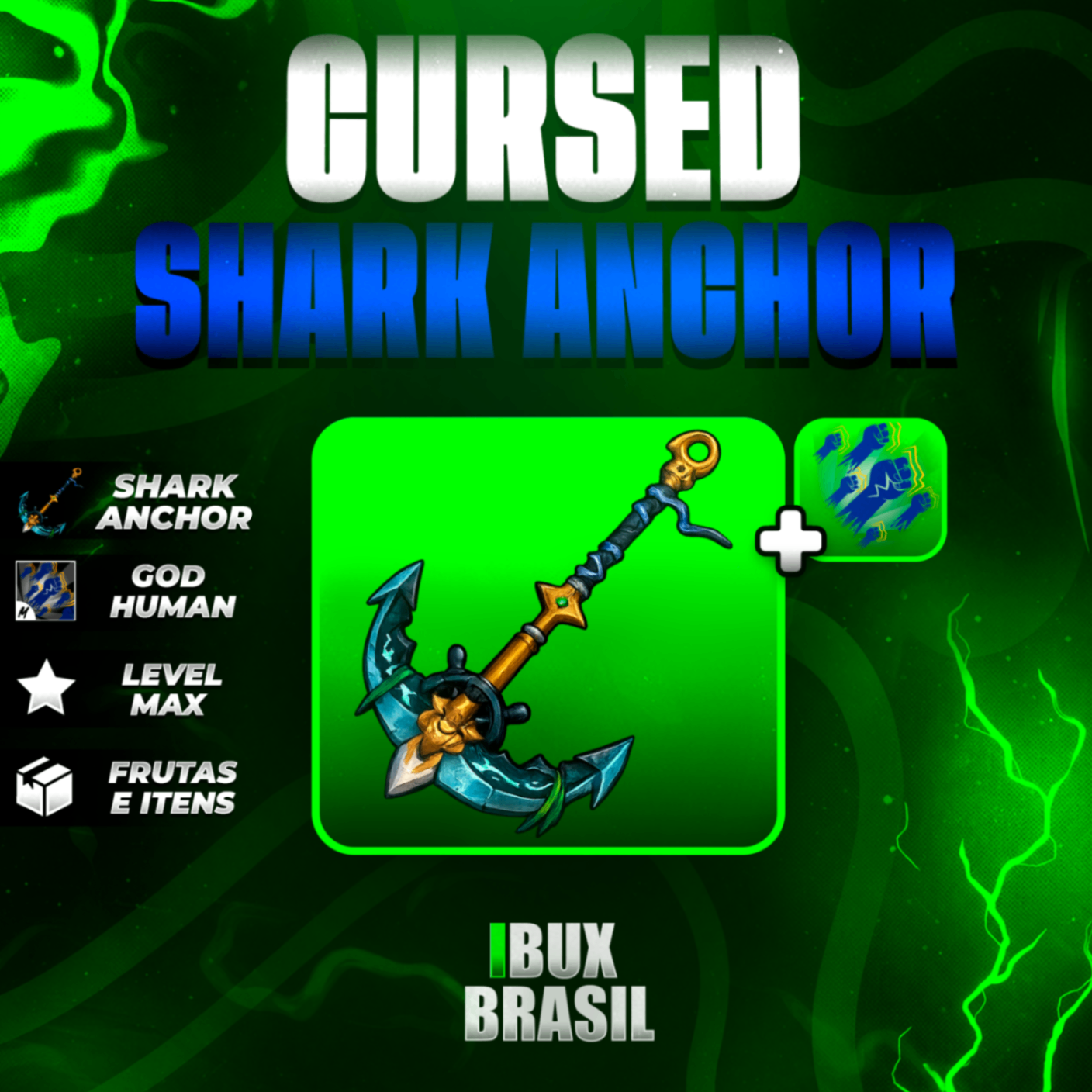 ⚓ LEVEL 2800 + GODHUMAN + SHARK ANCHOR + FRUTAS E ITENS!