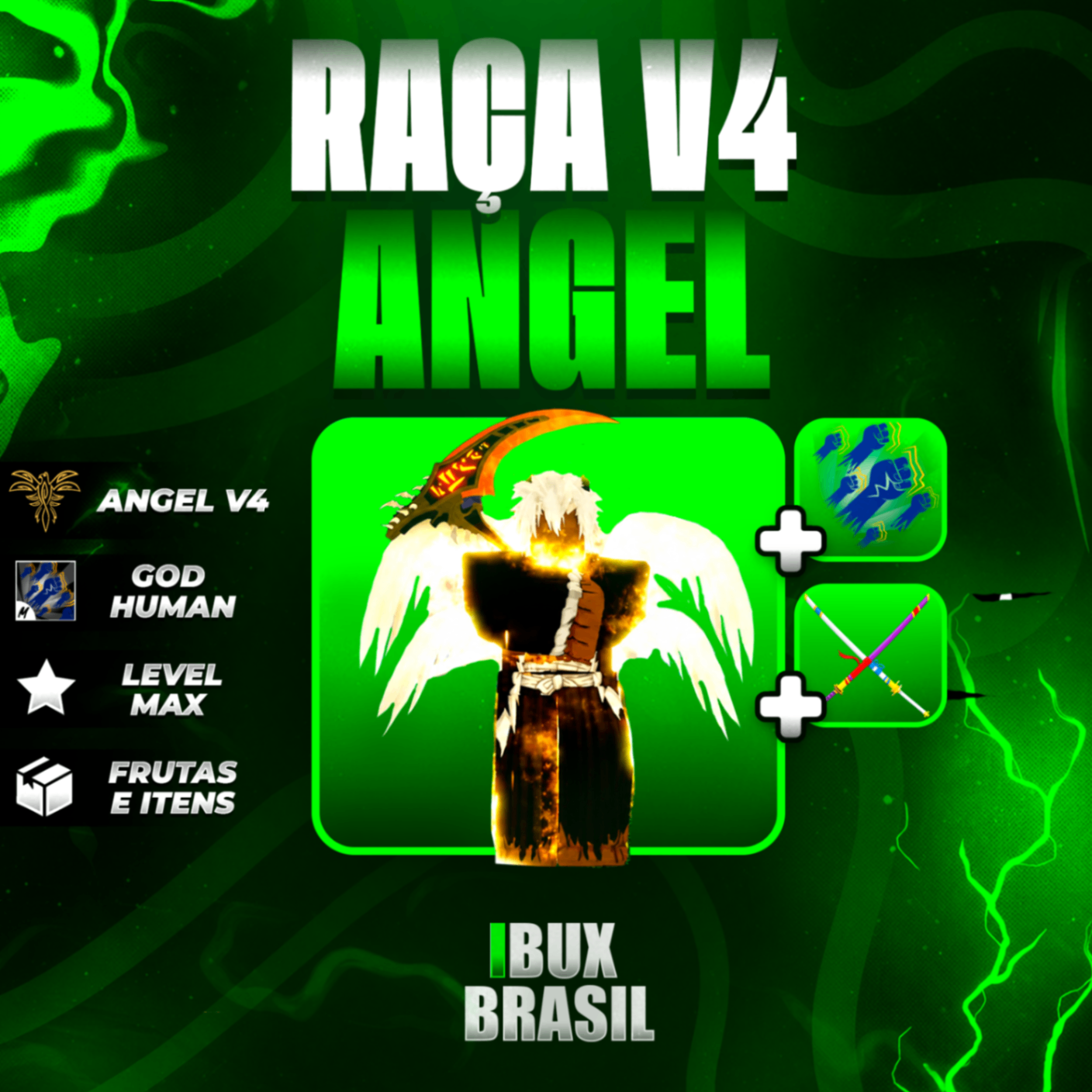 👼 ANJO V4 FULL + GODHUMAN + ITENS MÍTICOS!