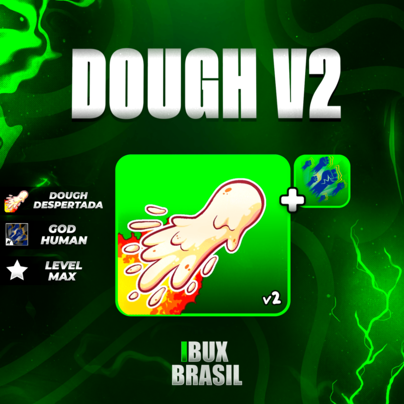 🍩 LEVEL 2800 + GODHUMAN + DOUGH V2 + FRUTAS E ITENS!