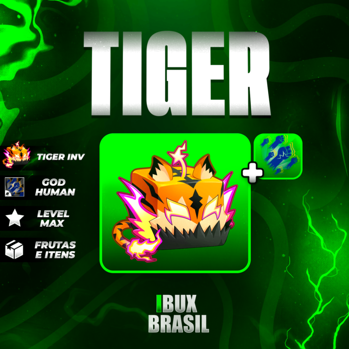 🐯 TIGER NO INVENTÁRIO + GODHUMAN + ITENS MÍTICOS!